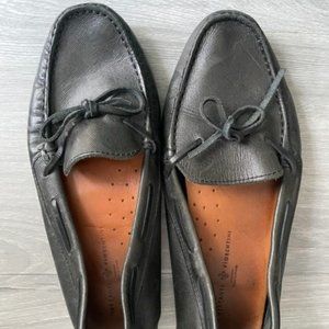 Mercanti Fiorentini black leather loafers